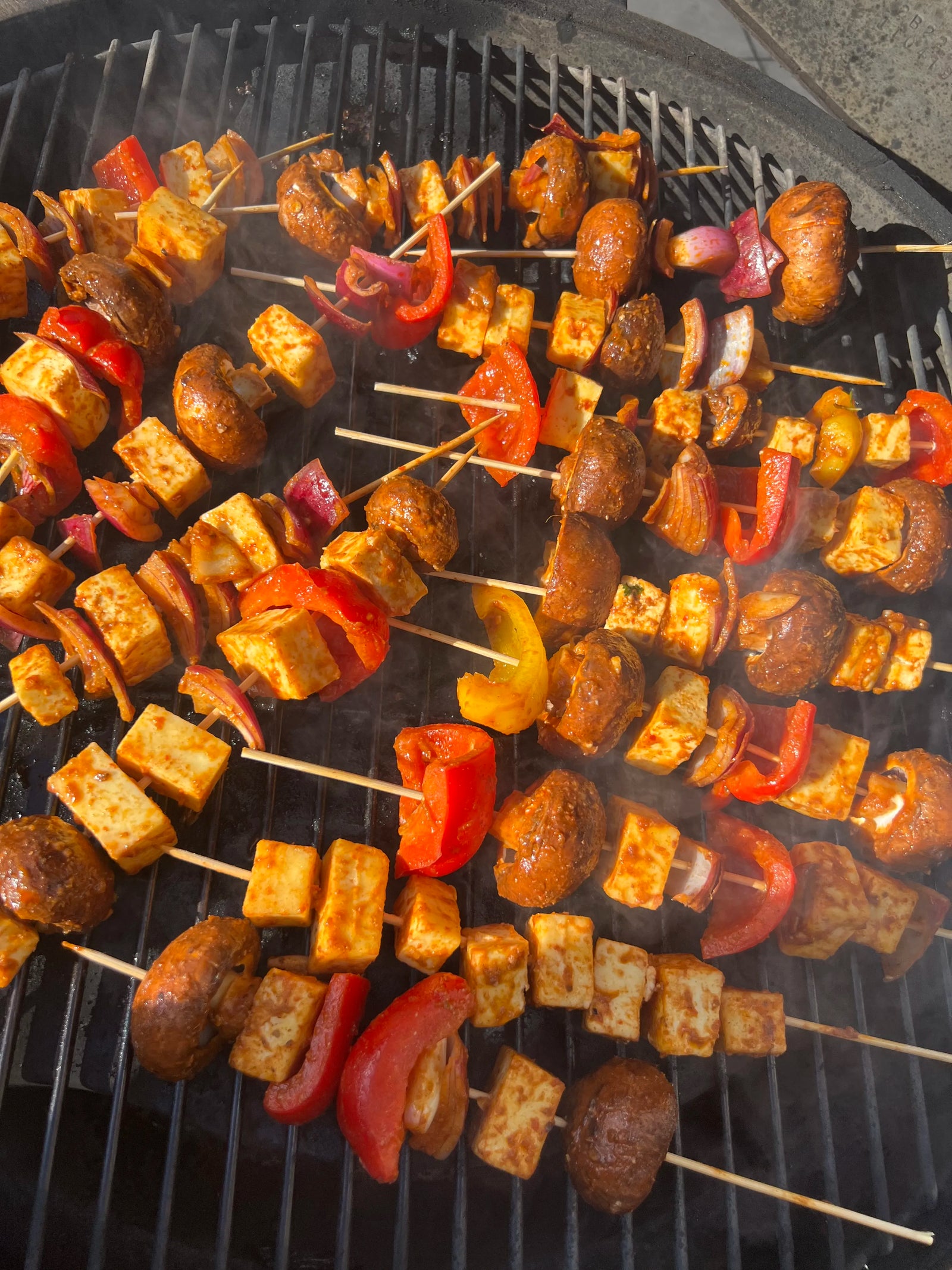 BBQ Veg and Paneer Skewers