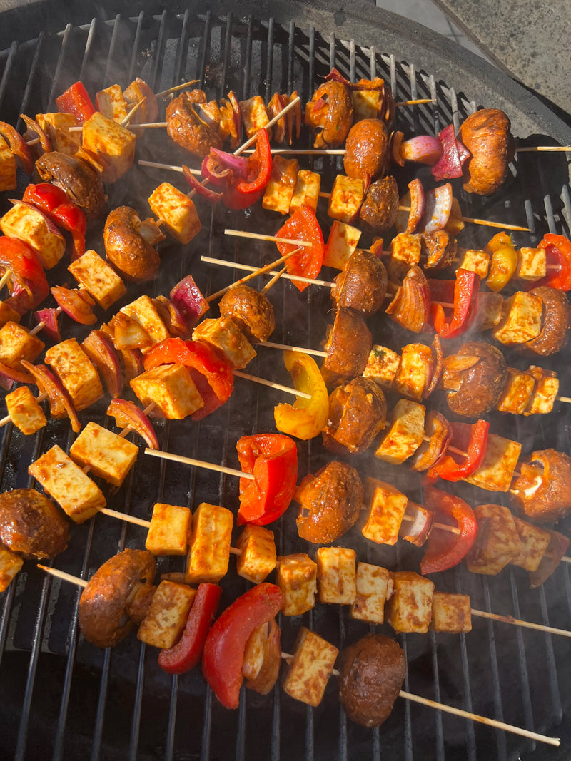 BBQ Veg and Paneer Skewers